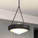Agate 3 Light 15 inch Matte Black Pendant Ceiling Light