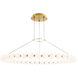 Sean Lavin Orbet LED 42.4 inch Natural Brass Chandelier Ceiling Light, Integrated LED