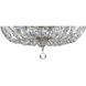Everett 3 Light 14 inch Chrome Flush Ceiling Light