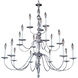 Jamestown 18 Light 42 inch Mahogany Bronze Foyer Chandelier Ceiling Light
