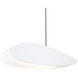 Papillons LED 16 inch Satin Black Pendant Ceiling Light in Satin White