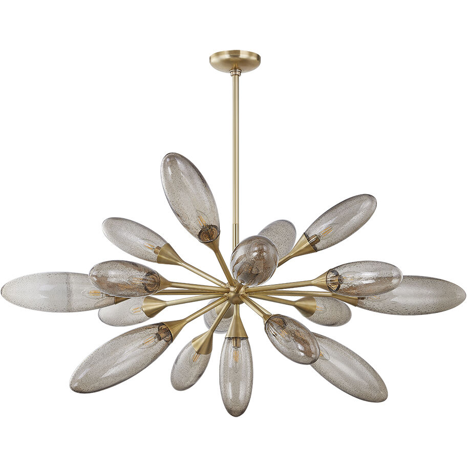 Cordoba 17 Light 52 inch Vintage Brass Chandelier Ceiling Light