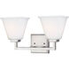 Ellis Harper 2 Light 16.13 inch Brushed Nickel Bath Vanity Wall Sconce Wall Light
