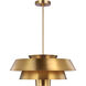 ED Ellen DeGeneres Brisbin 1 Light 24 inch Burnished Brass Pendant Ceiling Light
