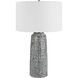 Static 27 inch 150.00 watt Black and White Glaze Table Lamp Portable Light