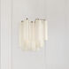 Addis Bath Wall Light in Tronchi Glass White