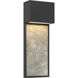 Norrin LED 21.25 inch Sand Coal Black Outdoor Wall Sconce
