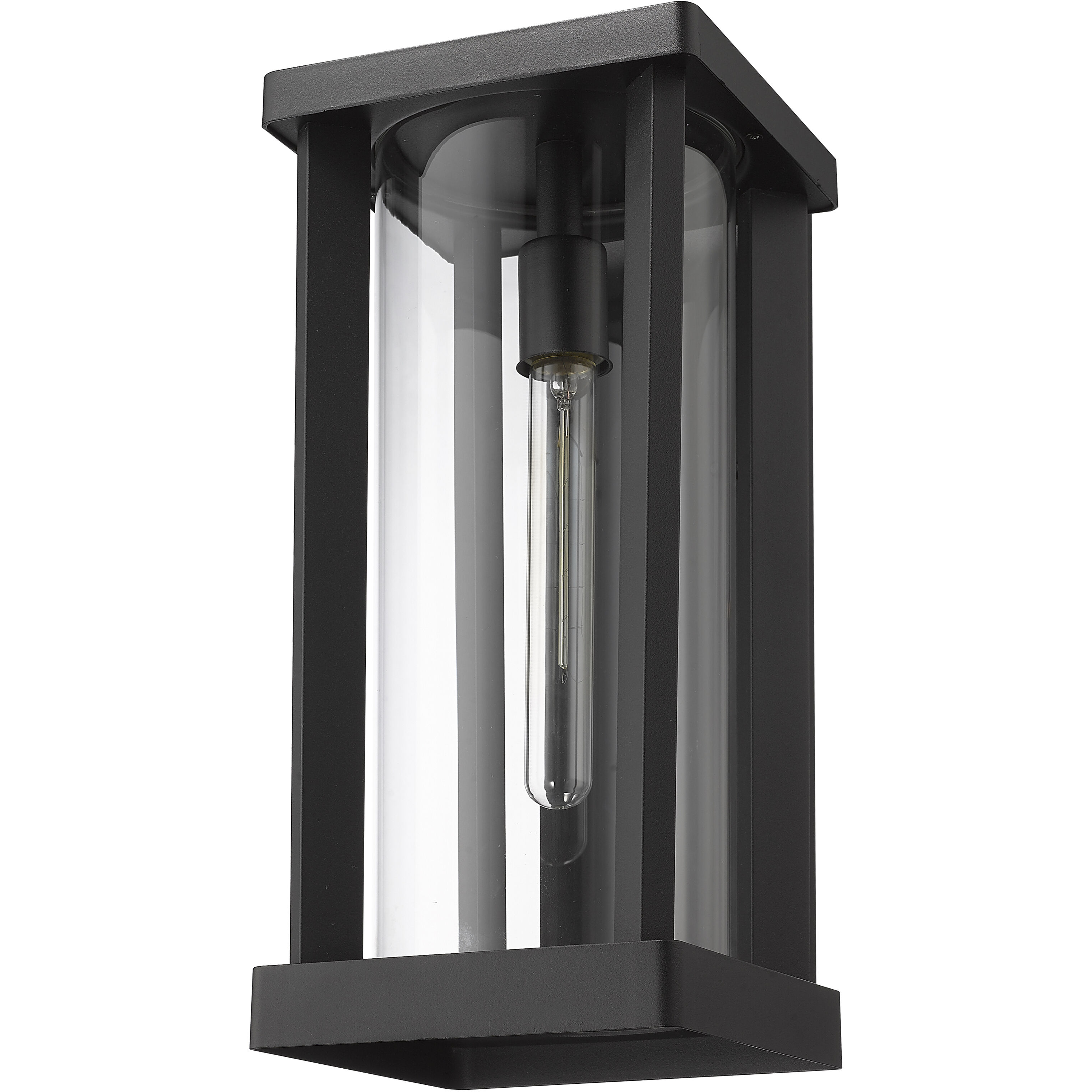 Glenwood 1 Light 16.75 inch Black Outdoor Wall Light