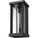 Glenwood 1 Light 16.75 inch Black Outdoor Wall Light
