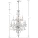 Traditional Crystal 15 Light 32 inch Polished Chrome Chandelier Ceiling Light