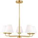 Drew & Jonathan Scott Albion 5 Light 28 inch Satin Brass Chandelier Ceiling Light