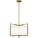 C&M by Chapman & Myers Perno 4 Light 23.25 inch Burnished Brass Pendant Ceiling Light