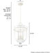 Belltown 4 Light 12.75 inch Rustic White Pendant Ceiling Light