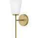 Bri 1 Light 8.25 inch Lacquered Brass Bath Light Wall Light