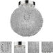 Celestial 1 Light 8 inch Brushed Nickel Flushmount Ceiling Light