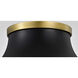 Lafayette 1 Light 18 inch Matte Black Flush Mount Ceiling Light