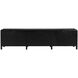 Weston 117 X 20.5 inch Hand Rubbed Black with Light Brown Sideboard, Extra Large
