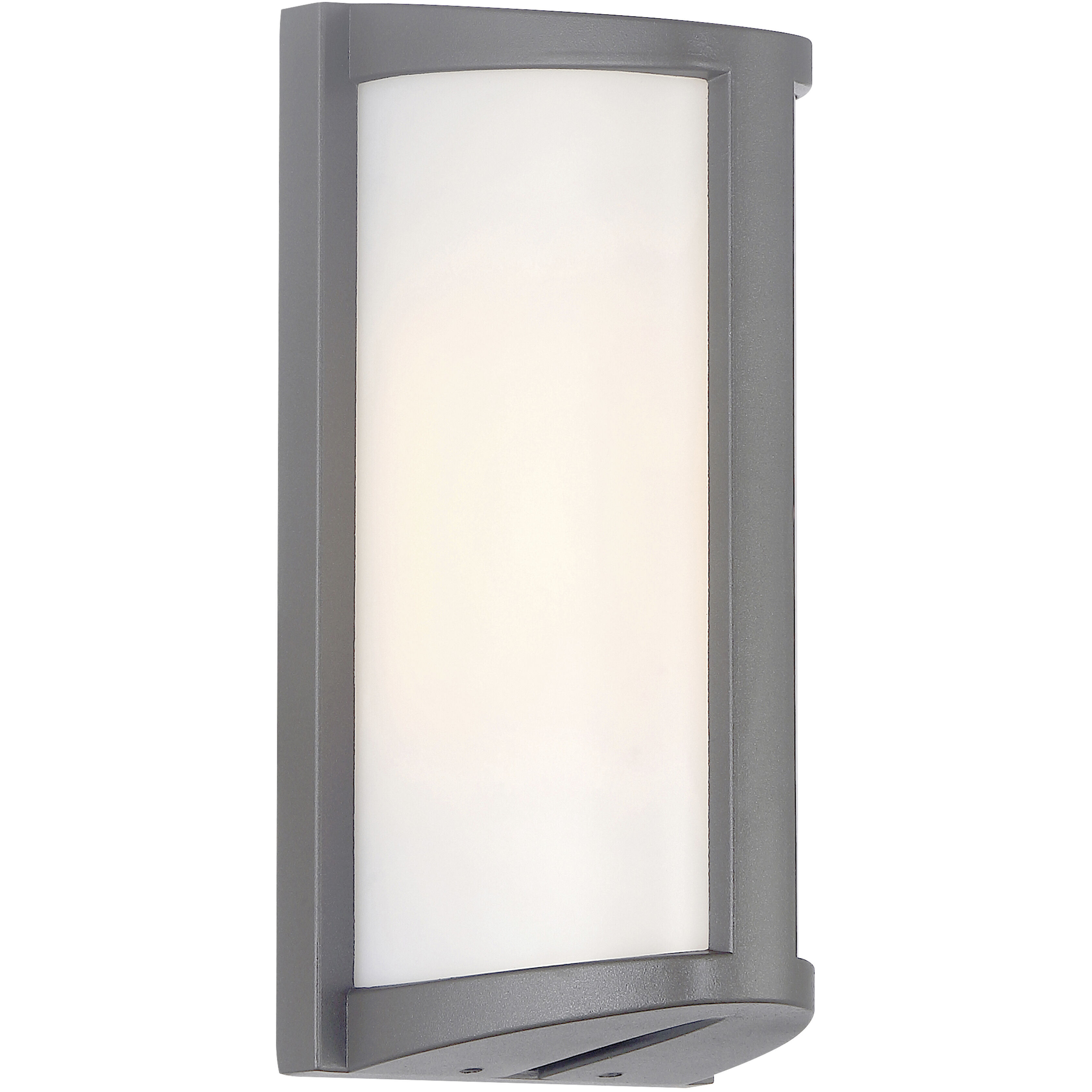 Margate LED 10.25 inch Satin and White Outdoor Wall Sconce