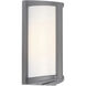 Margate LED 10.25 inch Satin and White Outdoor Wall Sconce