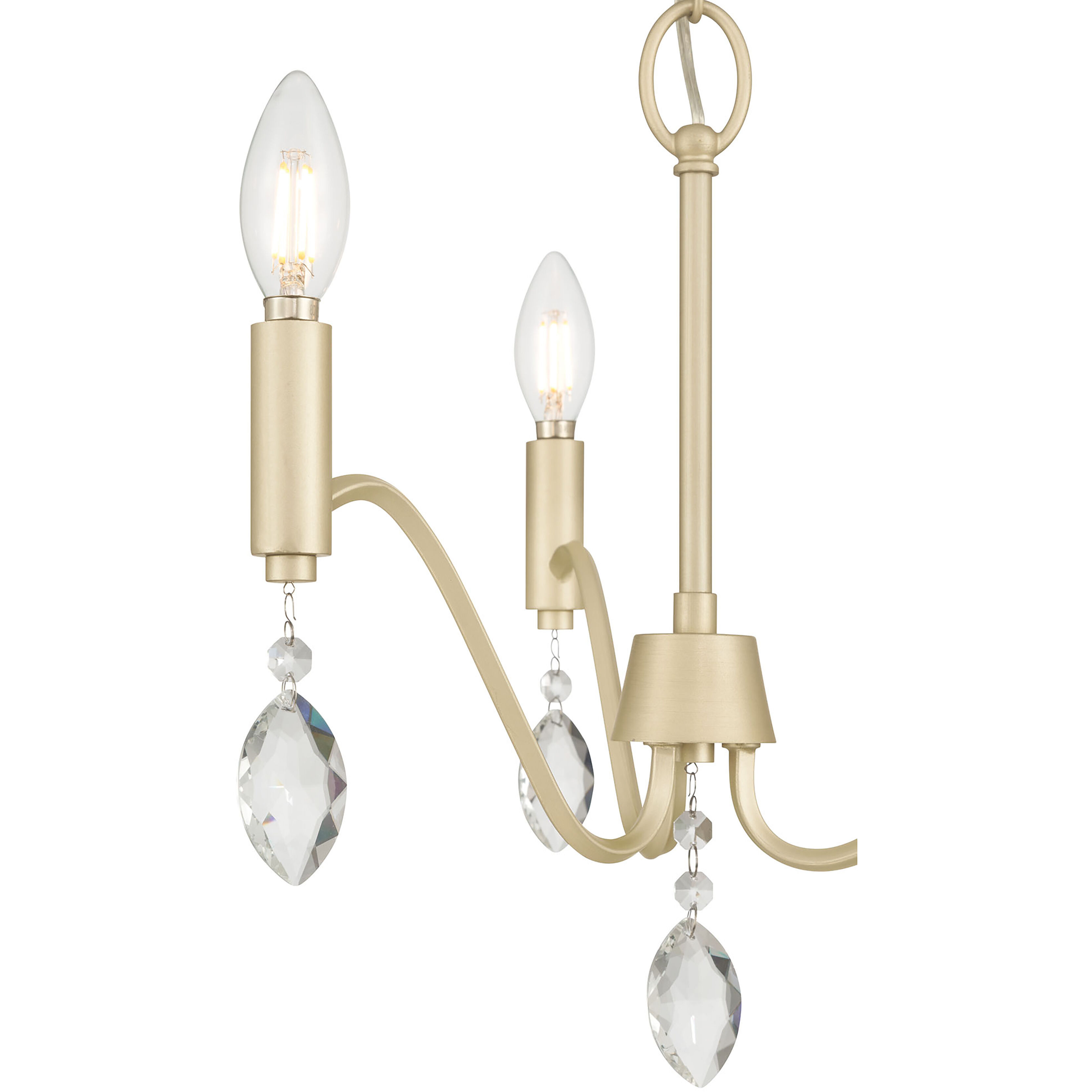 Aureline 3 Light 17.25 inch Aged Silver Chandelier Ceiling Light