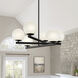 Crown Heights 6 Light 26 inch Matte Black Chandelier Ceiling Light