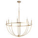 Tribute 8 Light 32 inch Aged Brass Chandelier Ceiling Light