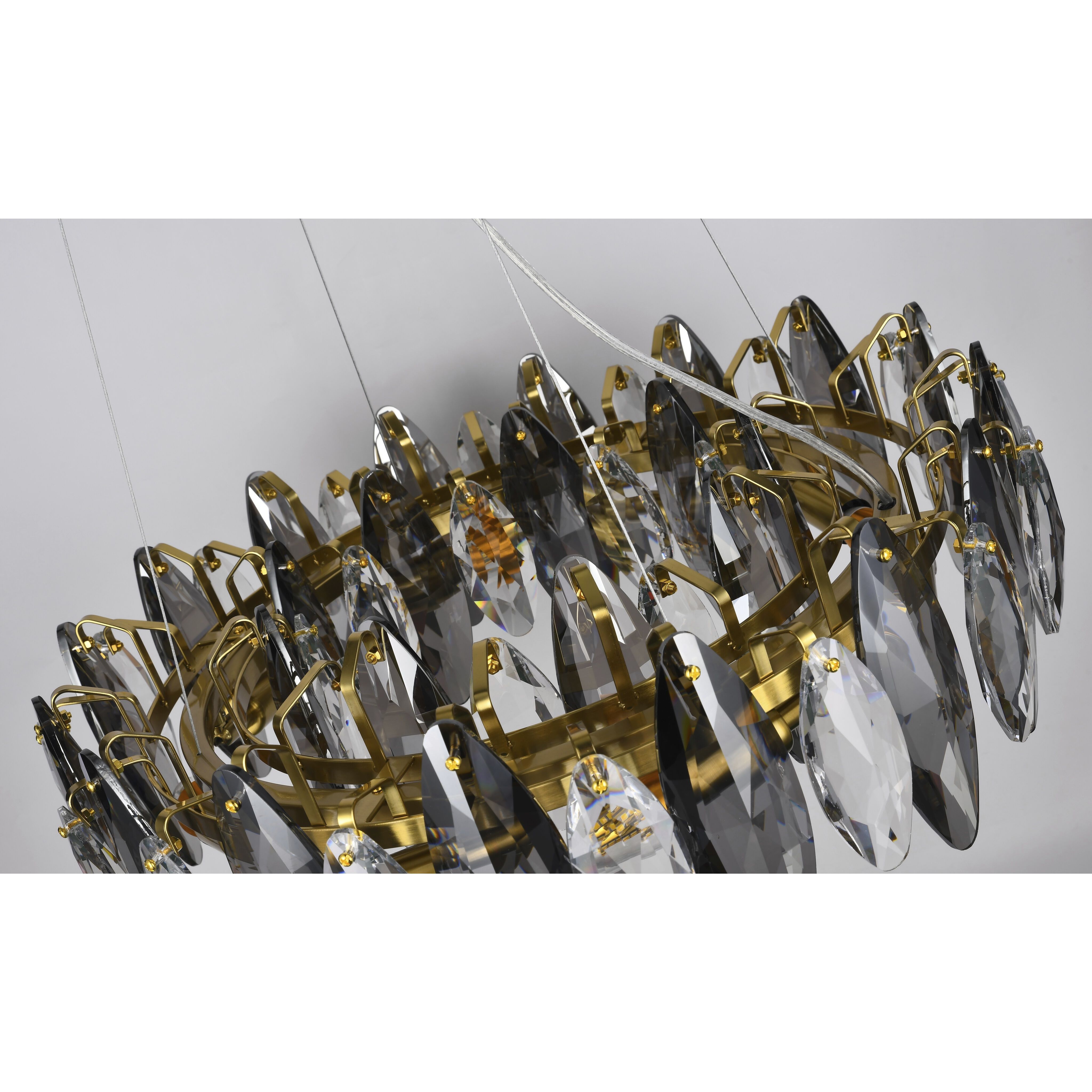 Canada 11 Light 23.6 inch Brass Chandelier Ceiling Light