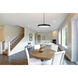 Tallinn LED 18 inch Matte Black and White Pendant Ceiling Light