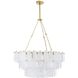 Leon 7 Light 38 inch Antique Brass Chandelier Ceiling Light, Large