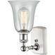 Ballston Hanover LED 6.25 inch White and Polished Chrome Sconce Wall Light in Fishnet Glass, Ballston