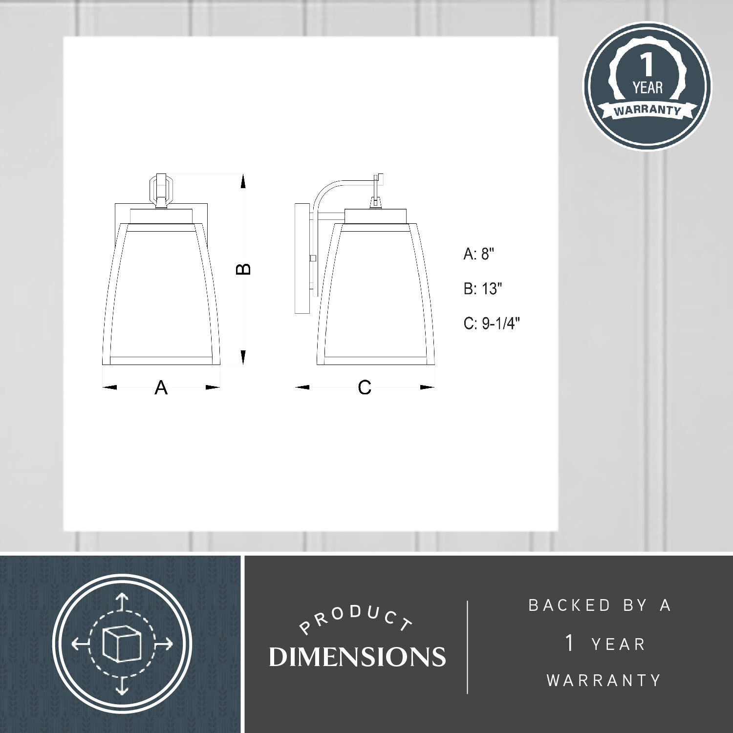 Granville LED 13 inch Oil Burnished Bronze Outdoor Wall