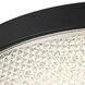 Bella LED 16.5 inch Matte Black Flush Mount Ceiling Light