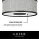 Galerie Halo 3 Light 18.25 inch Black Flush Mount Ceiling Light