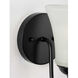 Classic 1 Light 5 inch Matte Black Bath Vanity Wall Light