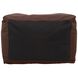 Seascape 18.25 inch Chocolate Outdoor Pouf Bench
