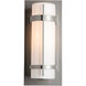 Banded 1 Light 15.8 inch Coastal Burnished Steel Outdoor Sconce