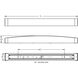 Algiers 1 Light 37.25 inch Satin Nickel Bath Vanity Wall Light
