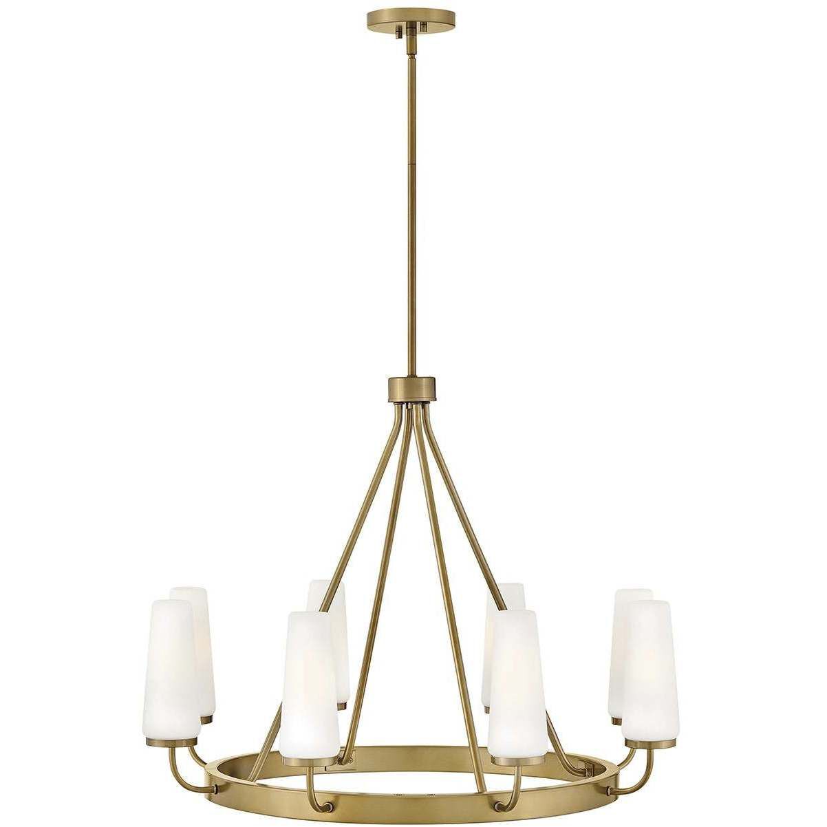 Selma 8 Light 32 inch Gold Chandelier Ceiling Light