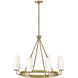 Selma 8 Light 32 inch Gold Chandelier Ceiling Light