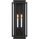 Stratford 2 Light 23.5 inch Dark Matte Black Outdoor Wall Sconce