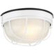 Nauticus Round Dual Mount 10 inch White Outdoor Wall Sconce