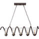 Tumult 5 Light 40 inch Western Bronze Island Chandelier Ceiling Light