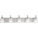 Crotone 5 Light 36 inch Polished Chrome Bath Vanity Wall Light