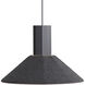 Faroe Pendant Ceiling Light in Flecked Black/Grey