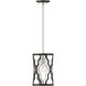 Portico 1 Light 8 inch Glacial with Metallic Matte Bronze Indoor Pendant Ceiling Light