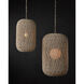Cocoon 1 Light 21 inch Vanilla Pendant Ceiling Light, Large