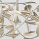 Broche 6 Light 50.5 inch Antique Silver Linear Chandelier Ceiling Light