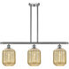 Ballston Preston Island Light Ceiling Light in Brushed Satin Nickel, Mercury Glass