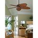 Windpointe 52 inch Rust with Narrow Oval Antique Bamboo Blades Fan-Uni