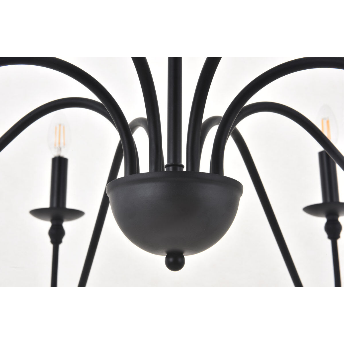 Rohan 8 Light 42 inch Matte Black Chandelier Ceiling Light
